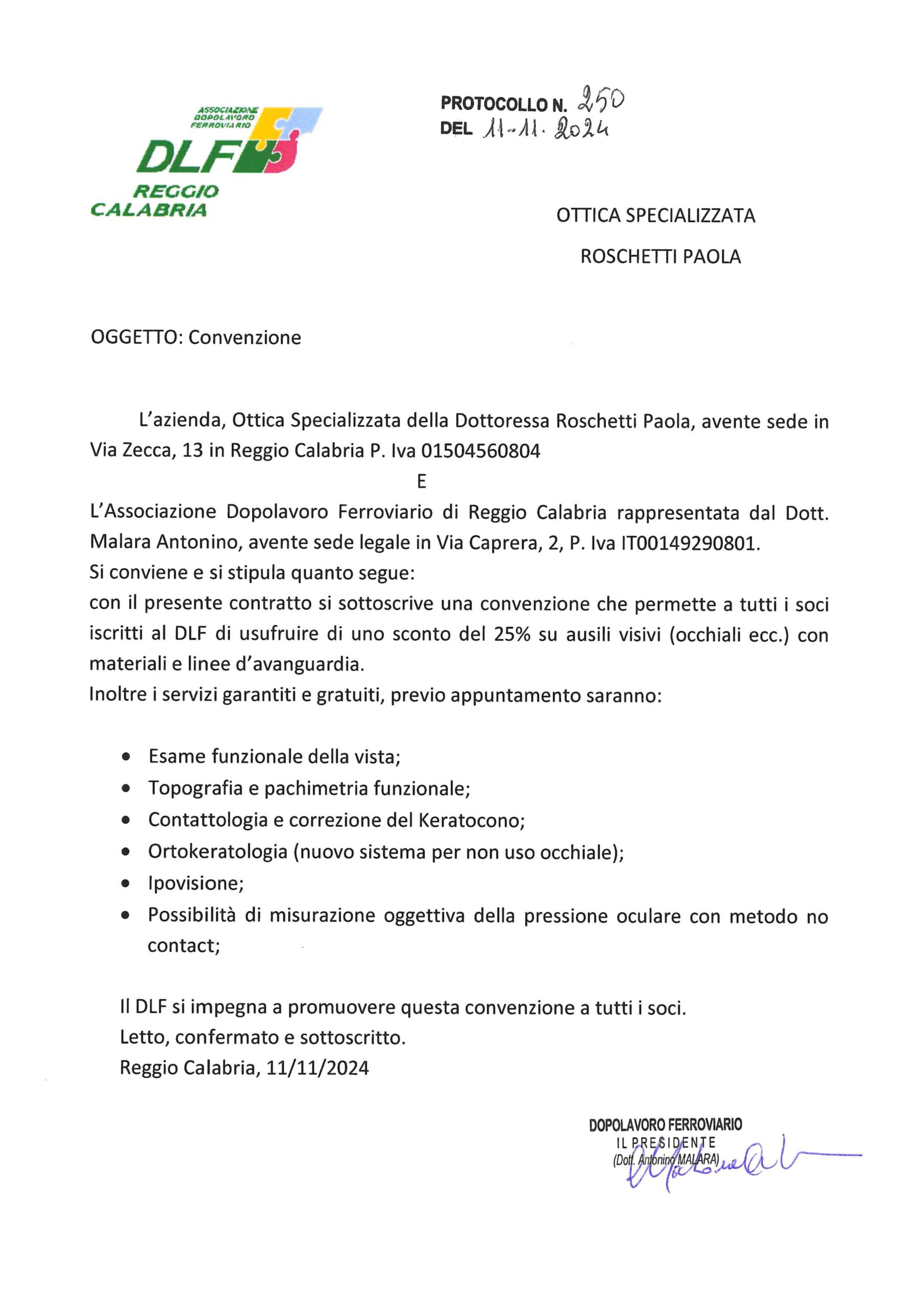 Convenzione Ottica di Paola Roschetti
